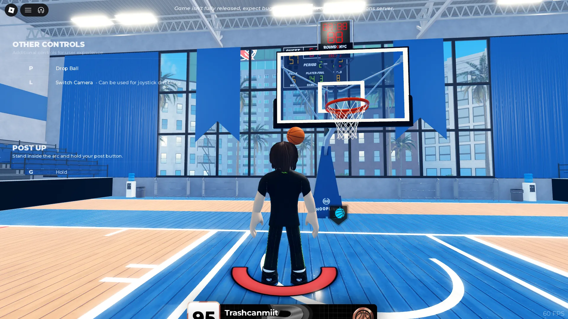 Practical Basketball self-lob mechanic screenshot