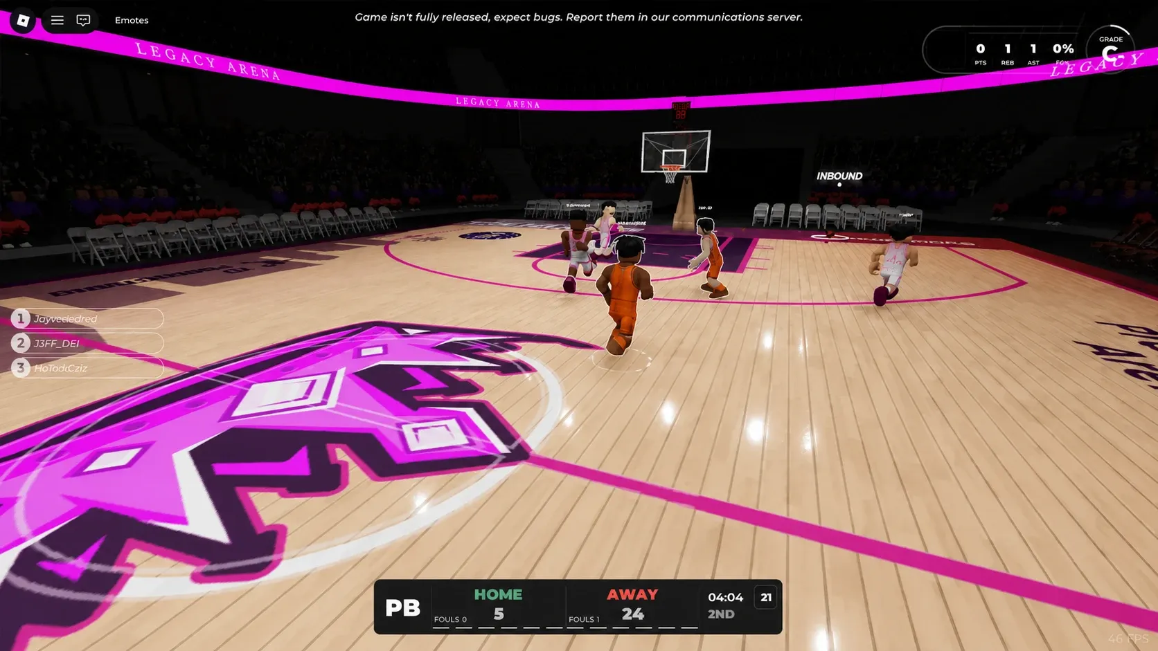 Practical Basketball community growth showing the player count climbing after the FINAL release