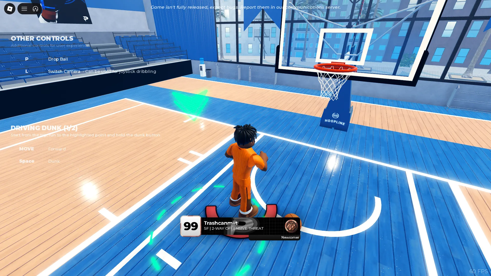 Practical Basketball dunk setup screenshot